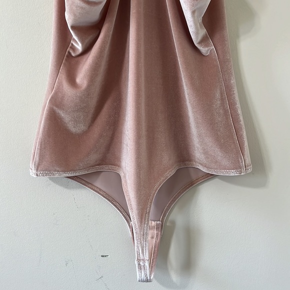 Madewell Velvet Racerback Bodysuit Size Large - Picture 9 of 13